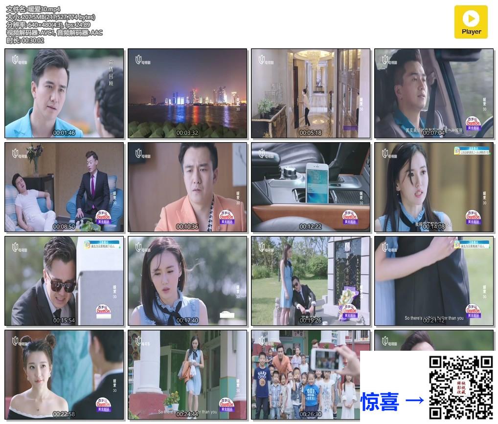 2017-暖爱-翟天临-江铠同-白卉子-共34集-国语中字-MP4每集均约260M-共9.3G-640x480有台标