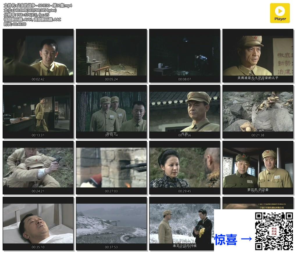 2008-父亲的战争-黄海波-任泉-沈傲君-共30集-国语中字-MP4每集均约300M-共8.33G-768X576